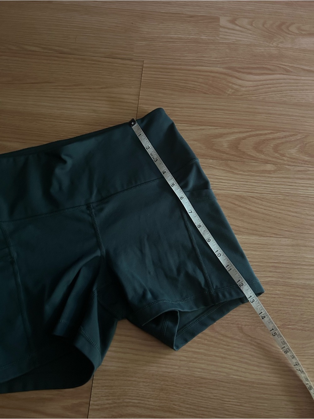 Yogalicious Dark Green Athletic Shorts Medium - Picture 6 of 7